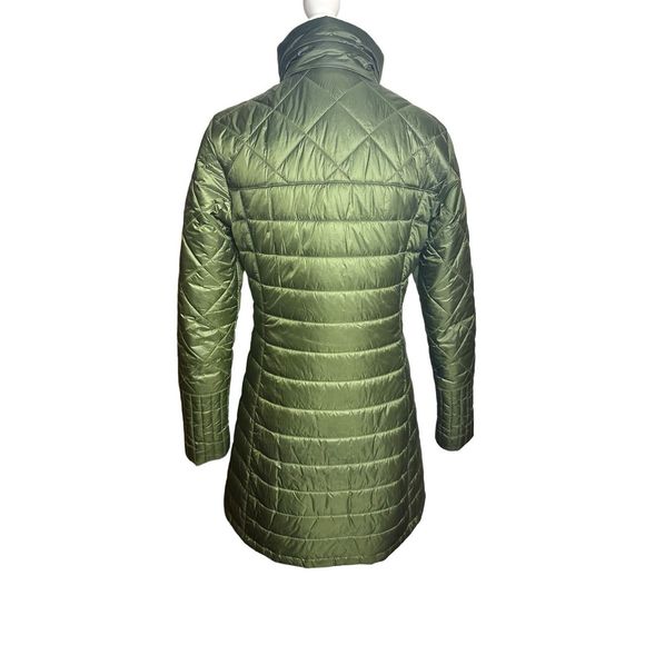 Patagonia Women's Radalie Parka Sz‎ Small Quilted Nomad Green Insulated Jacket - Picture 2 of 10